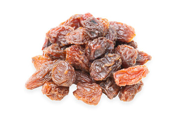 Cutout sweet dried raisins.