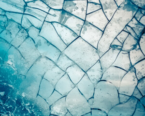 background of cracked ice floor