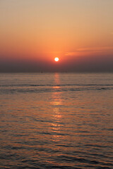 Beautiful sunset on the sea