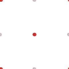 cute dot pattern. the companion to the marine pattern is the dot red and grey. seamless pattern dot on fabric for postcard packages of baby clothes