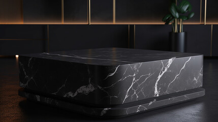 marble podium for display product, generative AI Technology