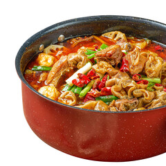 Pig intestines, Chinese hot pot, Chinese food, spicy hot pot