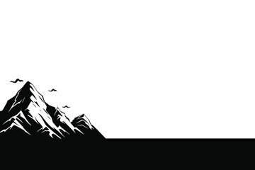 Mountain background illustration