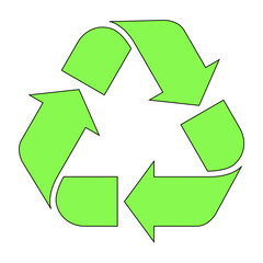 Obraz premium plastic symbol for environmental cleanliness