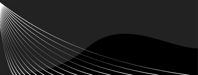 Naklejka premium Premium abstract vector background in minimalist black with fancy dark geometric elements. 