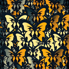 A Generative AI Illustration of Butterflies in A Fractal Pattern