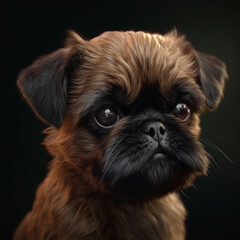 Preciosa imagen de vivos colores de tus compañeros mas fieles, los animales, disfruta de ella y de su tierna mirada