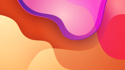 Abstract purple and orange geometric shapes light silver technology background vector. Modern diagonal presentation background.