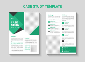 Creative and modern case study template design
