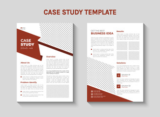 A case study template for a student's study
