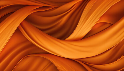 Orange fabric cloth texture for background, crumpled cotton. Generative AI