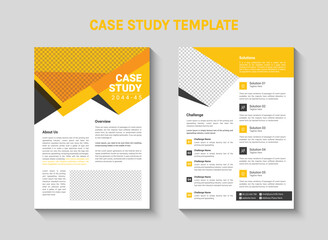 Case study template for a business