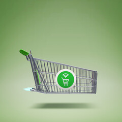 Grocery shopping express delivery shopping cart