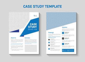 Obraz premium Case study template design