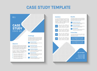A business brochure for a case study template
