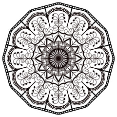 mandala circle pattern vintage decorative pattern indian skin painting tattoo oriental art