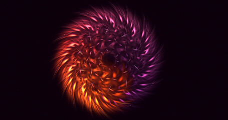Fototapeta premium 3D rendering abstract colorful fractal light background