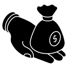 Modern design icon of donation