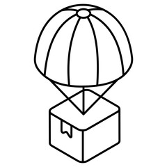 Obraz na płótnie Canvas EdStaritable design icon of parcel insurance 