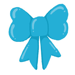 blue bow 
