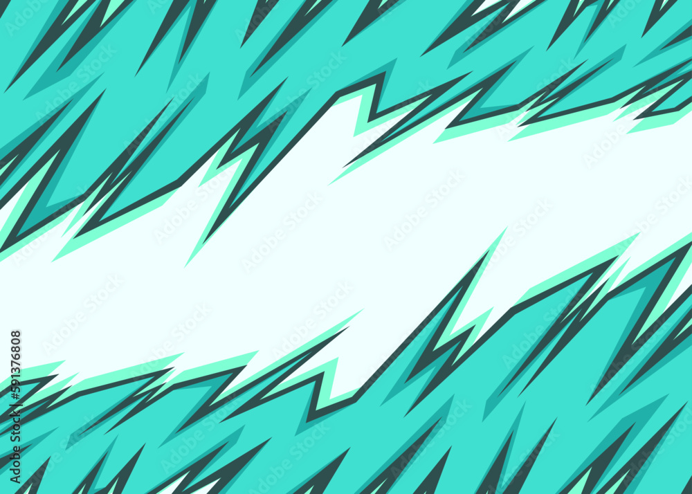 Poster abstract background with reflective jagged edge pattern and with some copy space area