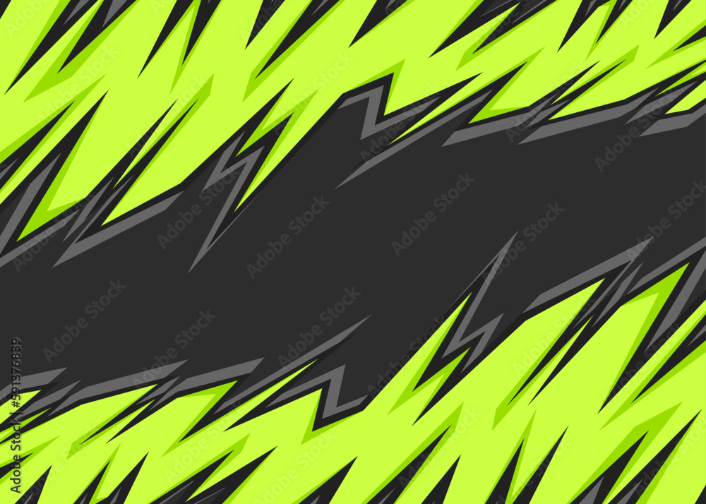Poster abstract background with reflective jagged edge pattern and with some copy space area