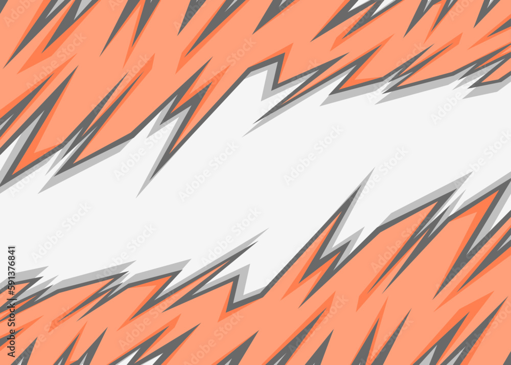 Poster abstract background with reflective jagged edge pattern and with some copy space area