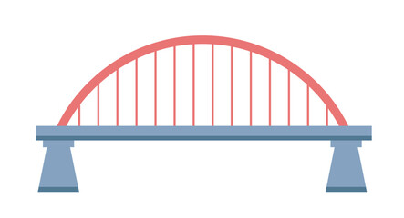 Architecture of city or town, bridge construction