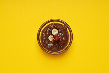 Tasty and delicious sweet food concept - chocolate paste