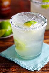 close up of margarita cocktail