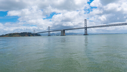 san francisco california bridge with waterfront. travel destination oversea