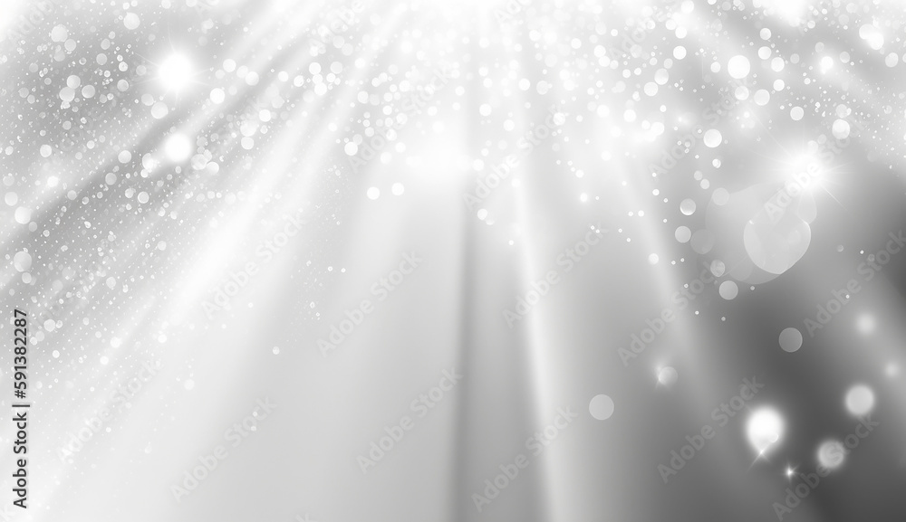 Poster white background with shimmering effect, shimmering. generative ai
