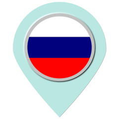 Russia Location Pin