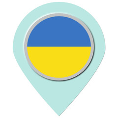 Ukraine Location Pin