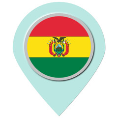 Bolivia Location Pin