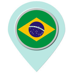 Brazil Location Pin