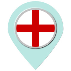 England Location Pin