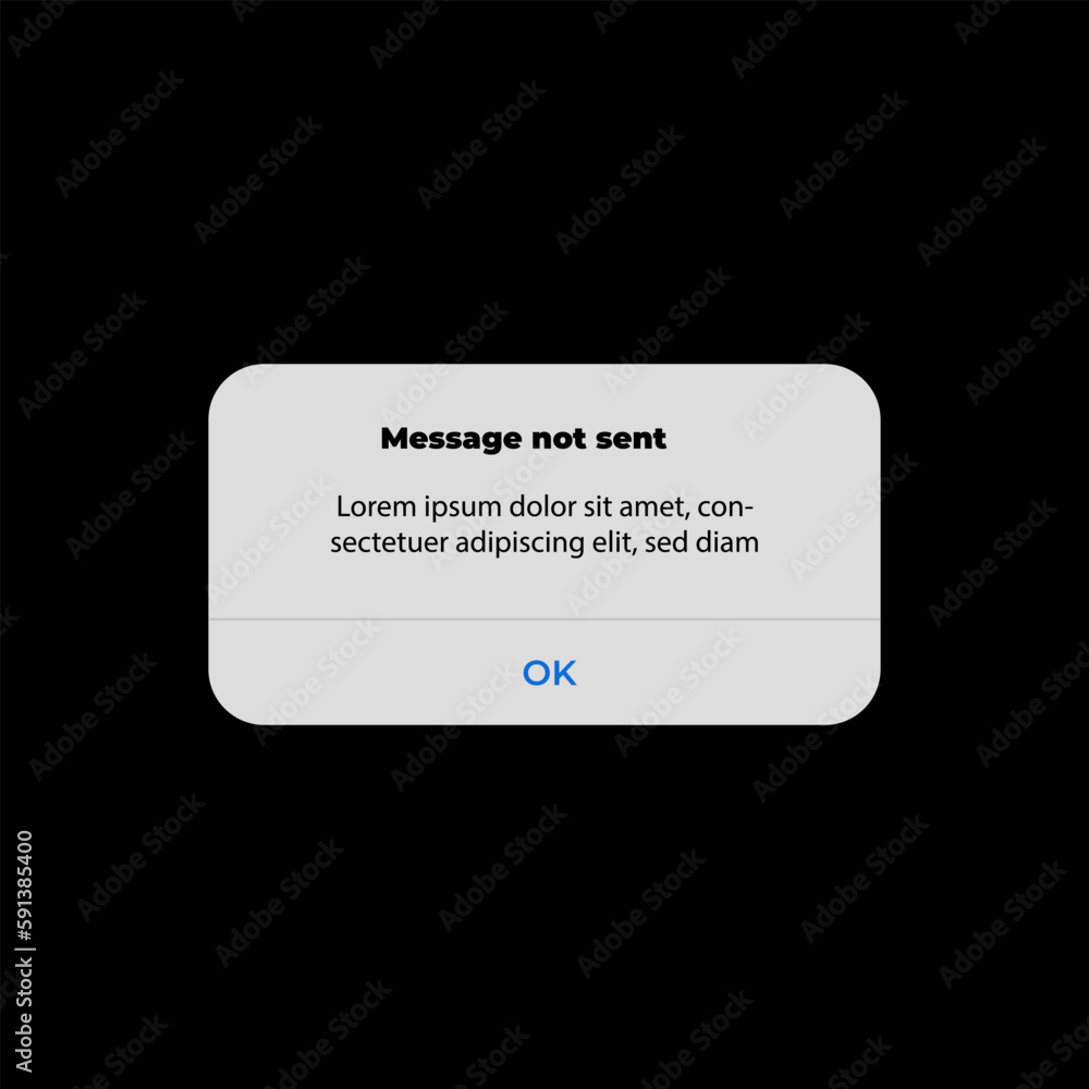 Poster notification boxes template. smartphone message interface. iphone notification boxes template. smart