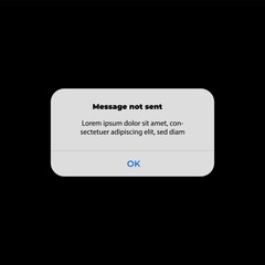 Notification Boxes Template. Smartphone Message Interface. Iphone Notification Boxes Template. Smartphone Warning or Message Interface. Vector illustration. Android. Smartphone. UI UX Twitter Iphone