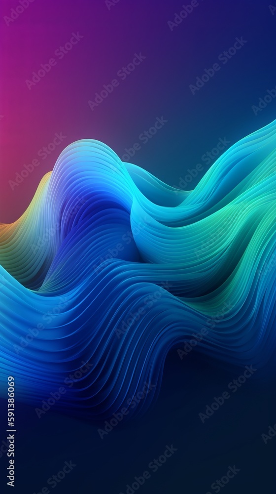 Aufkleber blend gradient bend background for digital wallpaper design. space background. vibrant gradient mesh