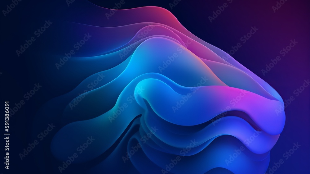 Aufkleber blend gradient bend background for digital wallpaper design. space background. vibrant gradient mesh