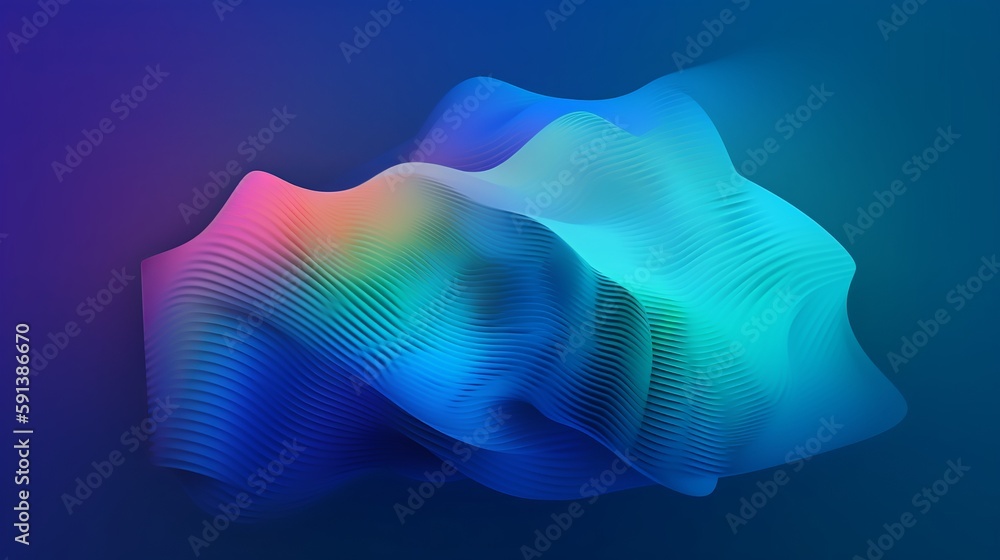 Aufkleber blend gradient bend background for digital wallpaper design. space background. vibrant gradient mesh