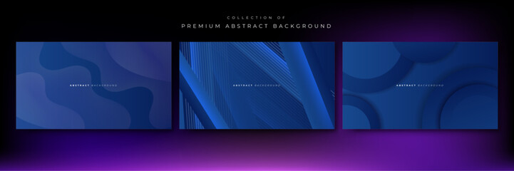Vector blue gradient abstract background