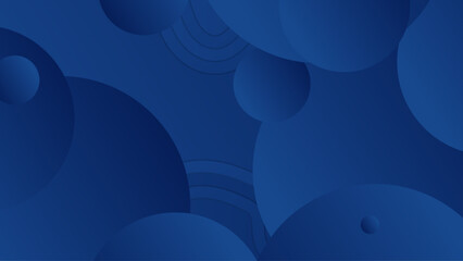 Modern blue geometric shapes 3d abstract technology background. Vector abstract graphic design banner pattern presentation background web template.