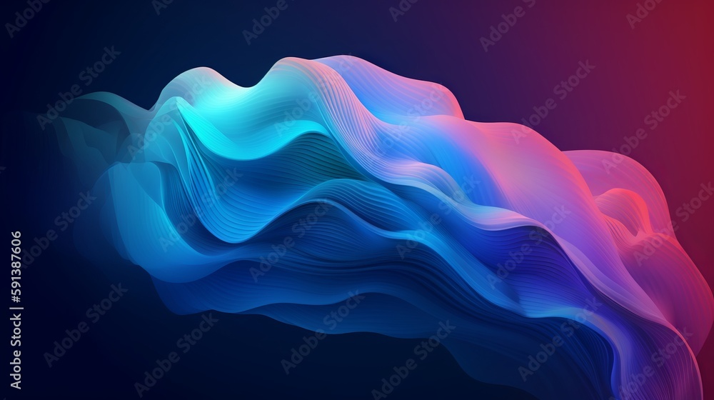 Aufkleber blend gradient bend background for digital wallpaper design. space background. vibrant gradient mesh