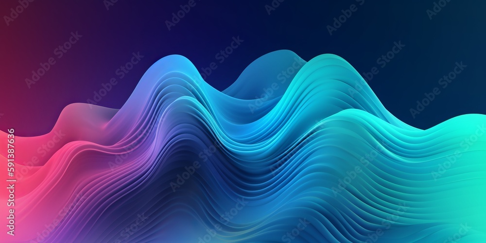 Aufkleber blend gradient bend background for digital wallpaper design. space background. vibrant gradient mesh