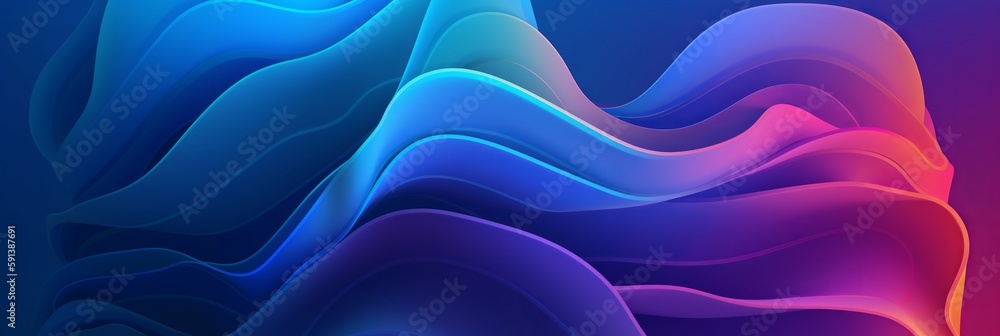 Aufkleber blend gradient bend background for digital wallpaper design. space background. vibrant gradient mesh