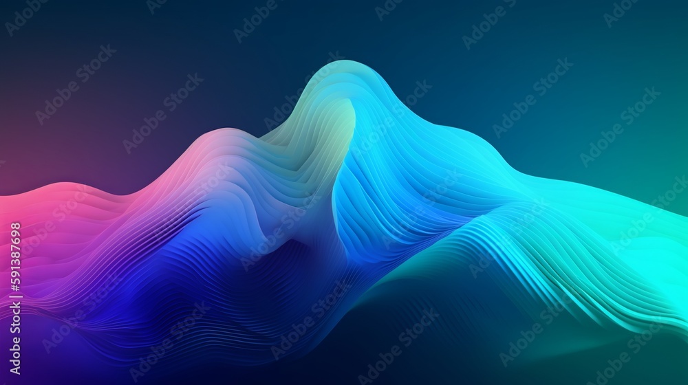 Aufkleber blend gradient bend background for digital wallpaper design. space background. vibrant gradient mesh
