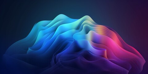 Obraz premium Blend gradient bend background for digital wallpaper design. Space background. Vibrant gradient mesh. Bright modern texture. Abstract lines background. Minimal style. Trendy color wave.