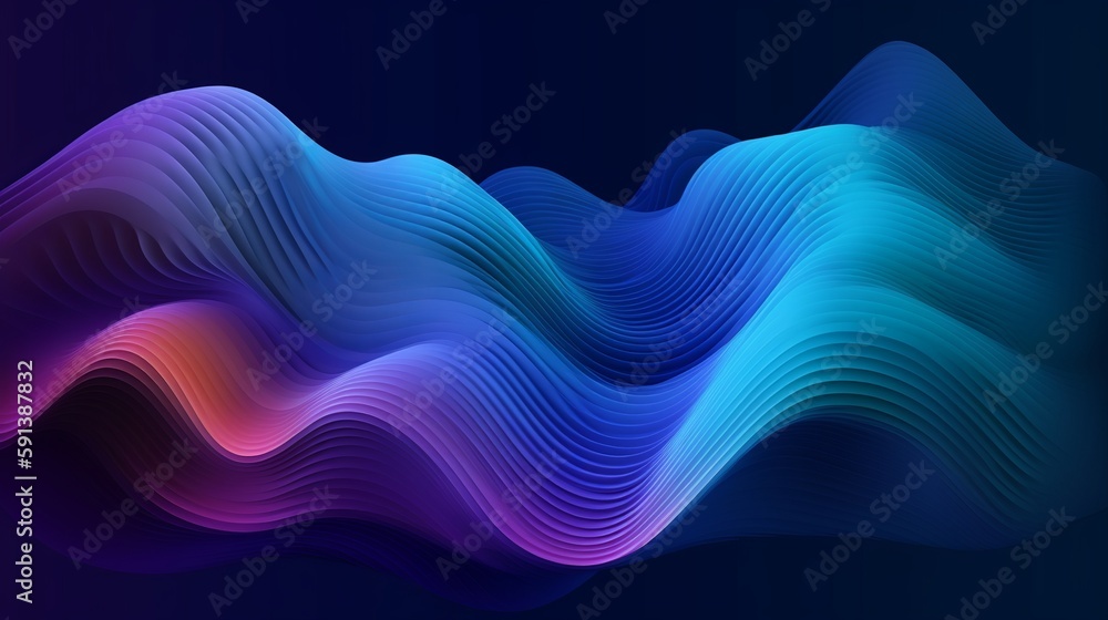 Aufkleber blend gradient bend background for digital wallpaper design. space background. vibrant gradient mesh